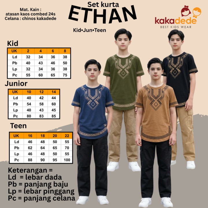 PO SET KURTA ETHAN BY KAKADEDE