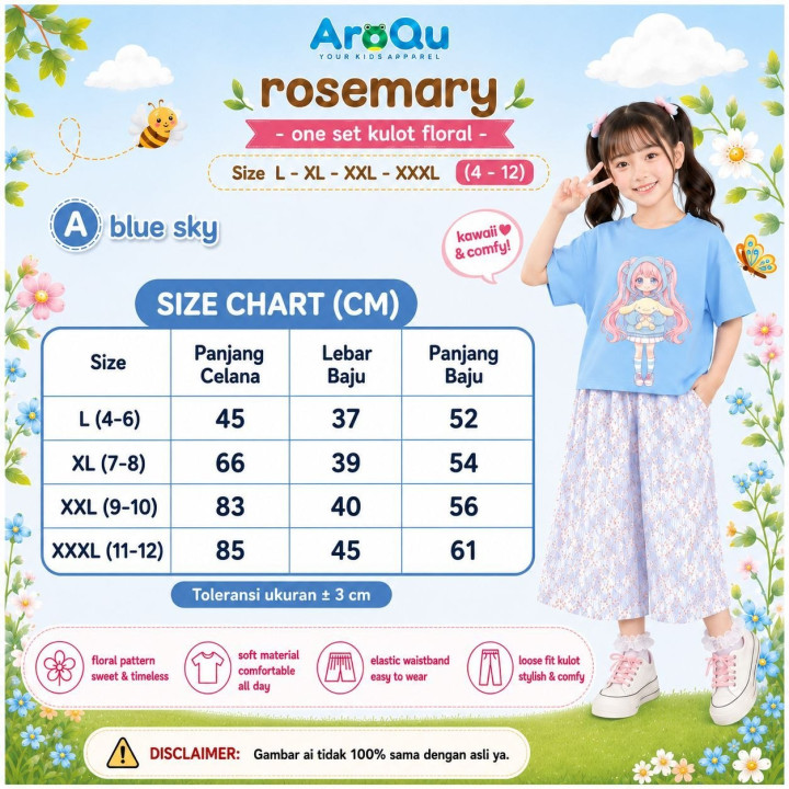 PO SET KULOT ROSEMARY BY AROQU