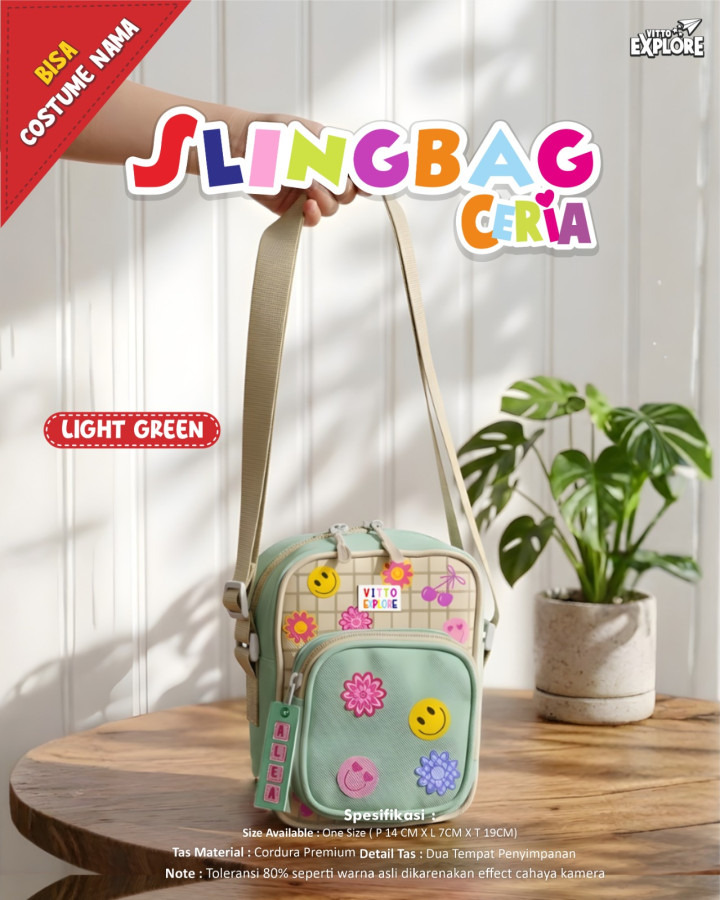 PO SLINGBAG CERIA CUSTOM NAME BY VITTO EXPLORE