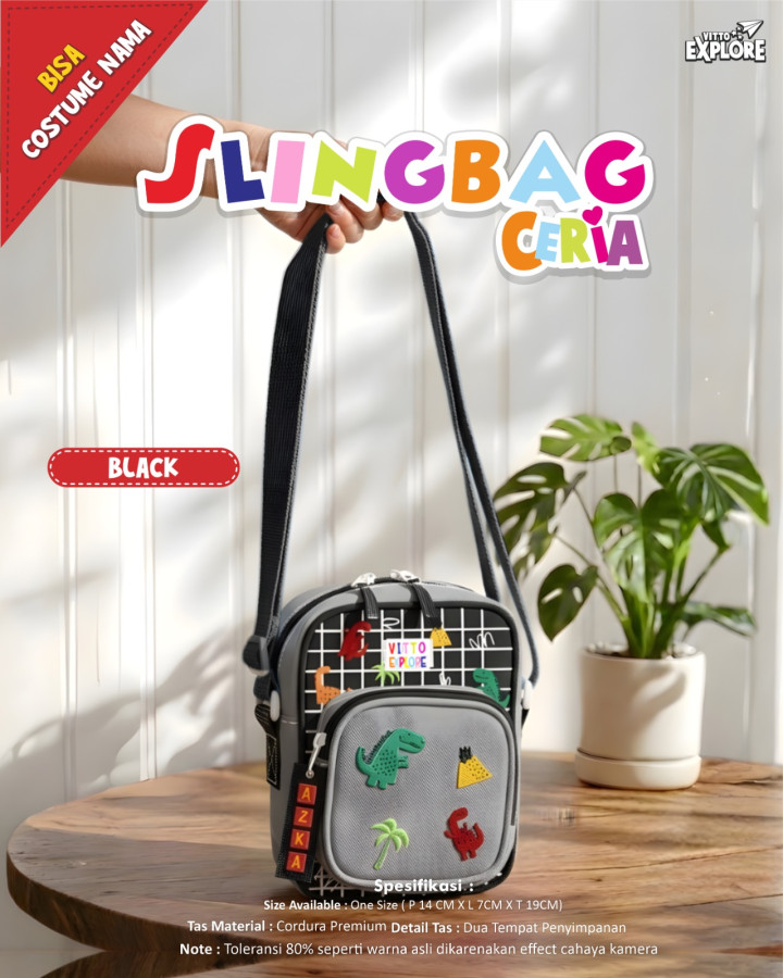 PO SLINGBAG CERIA CUSTOM NAME BY VITTO EXPLORE