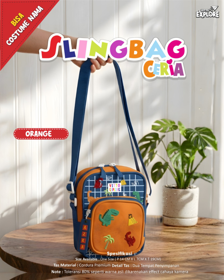 PO SLINGBAG CERIA CUSTOM NAME BY VITTO EXPLORE