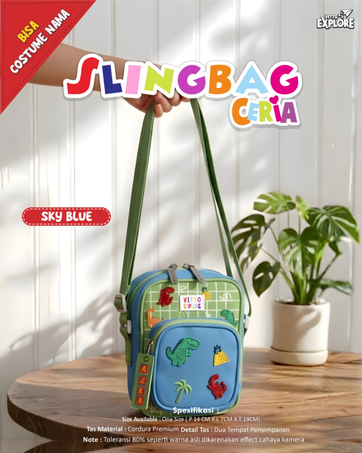 PO SLINGBAG CERIA CUSTOM NAME BY VITTO EXPLORE
