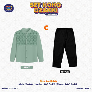 PO SETELAN KOKO DZAKKI LENGAN PANJANG BY HONESTKIDS