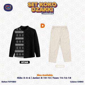 PO SETELAN KOKO DZAKKI LENGAN PANJANG BY HONESTKIDS