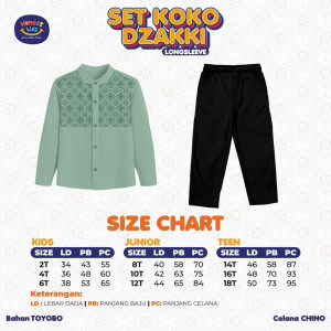 PO SETELAN KOKO DZAKKI LENGAN PANJANG BY HONESTKIDS