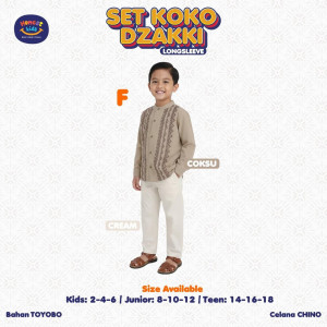 PO SETELAN KOKO DZAKKI LENGAN PANJANG BY HONESTKIDS