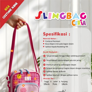PO SLINGBAG CERIA CUSTOM NAME BY VITTO EXPLORE