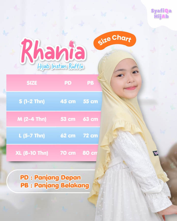 PO RHANIA HIJAB INSTAN RUFFLE BY SYAFIQA