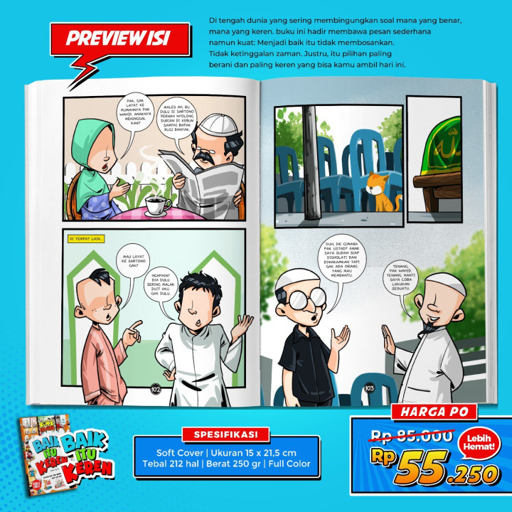 PO BUKU KOMIK TELADAN BAIK ITU KEREN