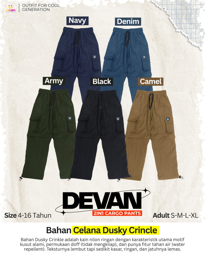 PO DEVAN 2IN1 CARGO PANTS BY UPRIGHT