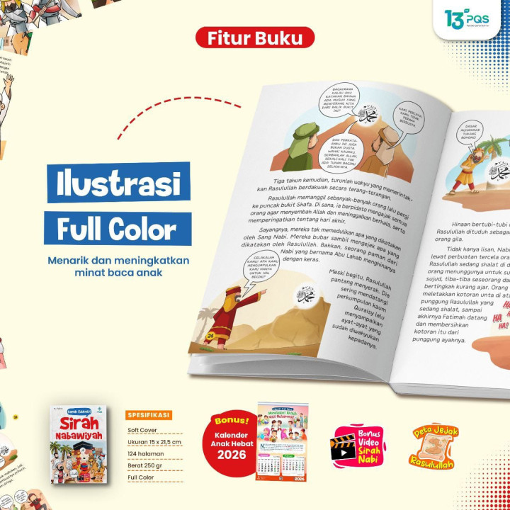PO BUKU KOMIK EDUKATIF SIRAH NABAWIYAH