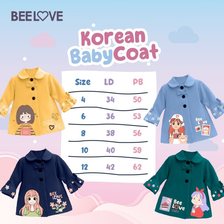 KOREAN BABY & TEEN COAT BY BEELOVE