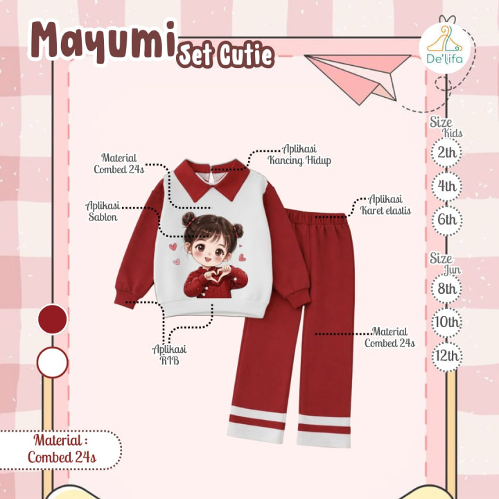 PO MAYUMI SET CUTIE BY DELIFA