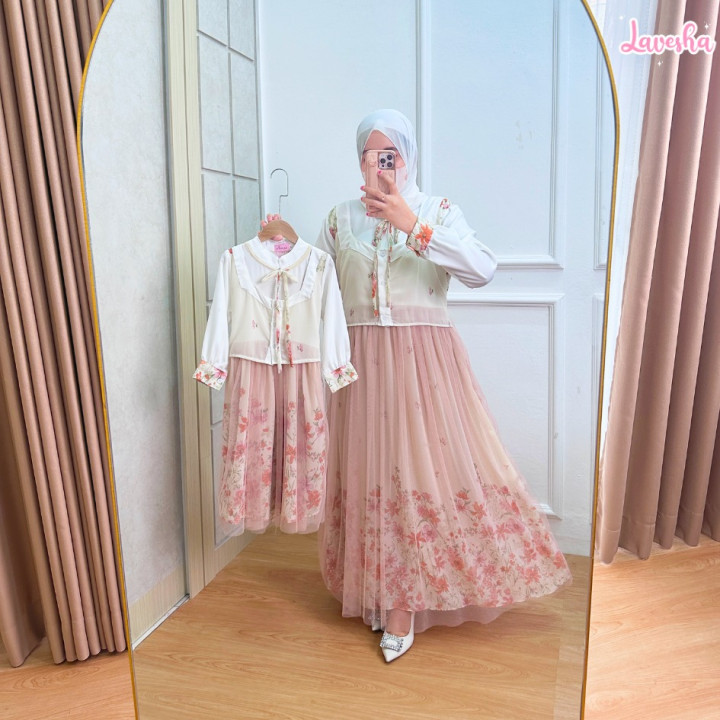 FAST PO AMEERA COUPLE DRESS MOM & KIDS