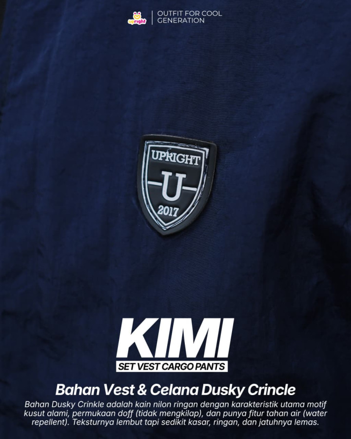 PO KIMI SET VEST CARGO PANTS BY UPRIGHT 