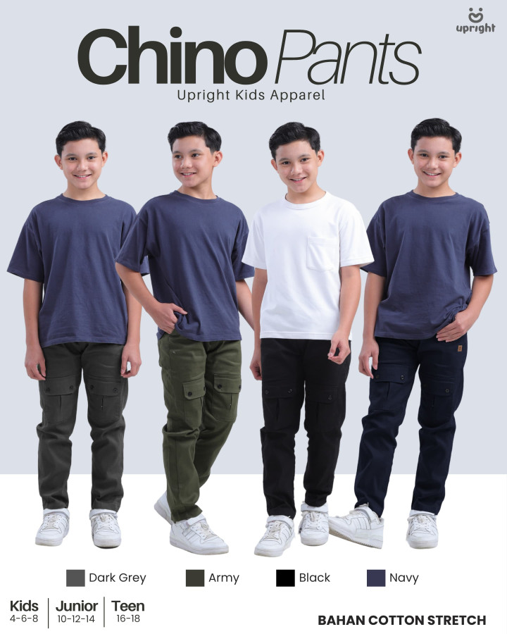 PO CHINO PANTS BY UPRIGHT KIDS 