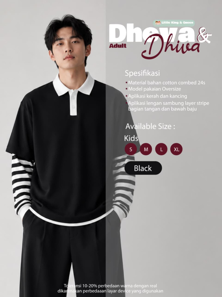 PO ONE SET DHEVA & DHIVA BY LITTLE KING & QUEEN