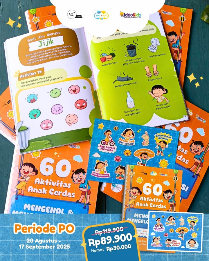 PO BUKU 60 AKTIVITAS ANAK CERDAS BY IDEOKIDS