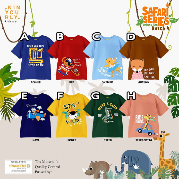 UNISEX TEE SAFARI SERIES BY KINYCURLY