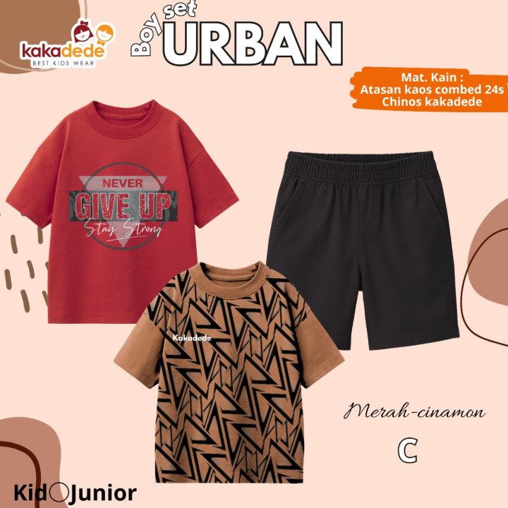 PO BOY SET URBAN (KIDS) BY KAKADEDE