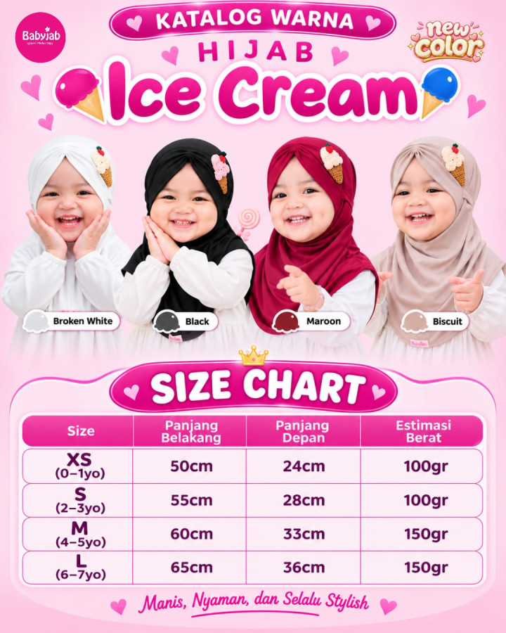 PO  HIJAB ICE CREAM BY BABYJAB