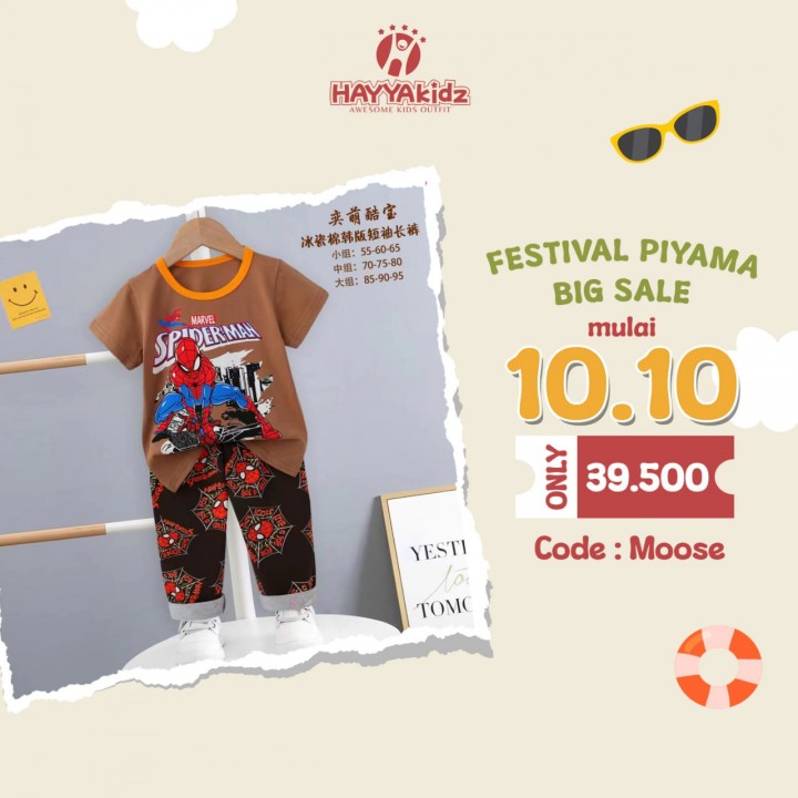 SERI 1 MOOSE  PENDEK PANJANG SET PIYAMA