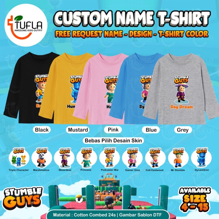 PO CUSTOM NAME T-SHIRT LONG SLEEVE BY TUFLA