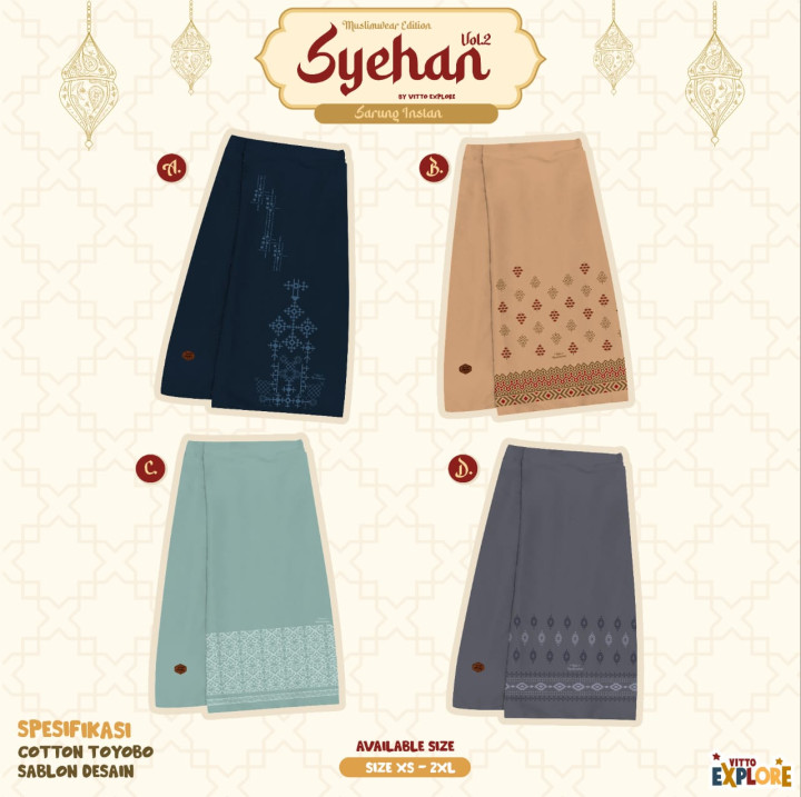 PO SYEHAN VOL 2 SARUNG INSTAN BY VITTO EXPLORE