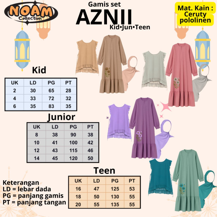 PO GAMIS SET AZNII (JUN) BY NOAM