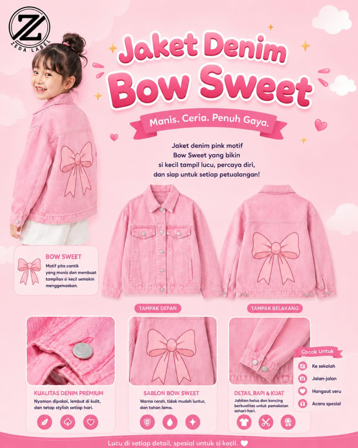 PO JAKET DENIM LUCY BY ZEDA LABEL