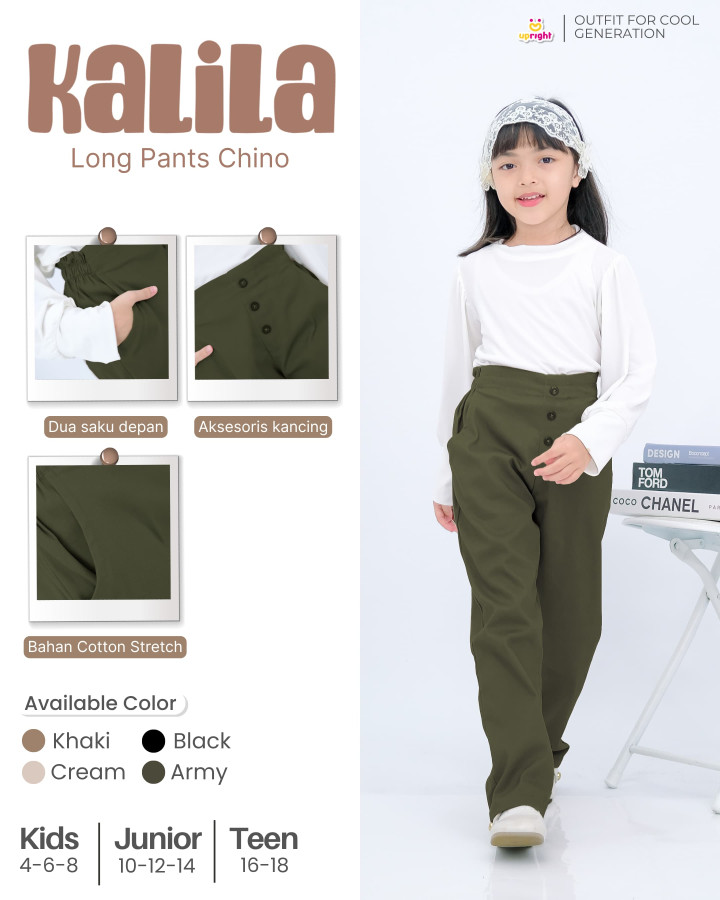 PO KALILA LONG PANTS CHINO BY UPRIGHT