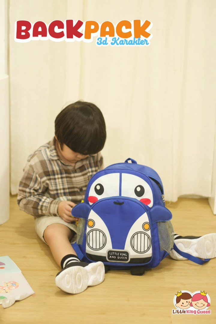 PO BACK PACK 3D KARAKTER BY LITTLE KING QUEEN