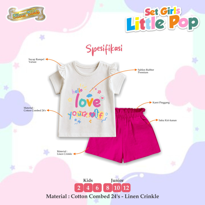 PO SET LITTLE POP BY SILVER KIDS
