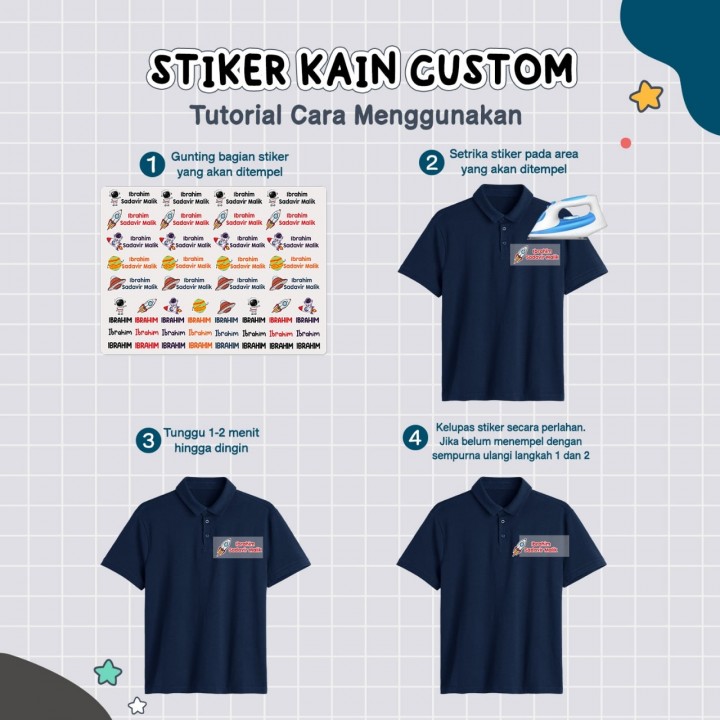 PO STIKER KAIN CUSTOM NAMA MGL