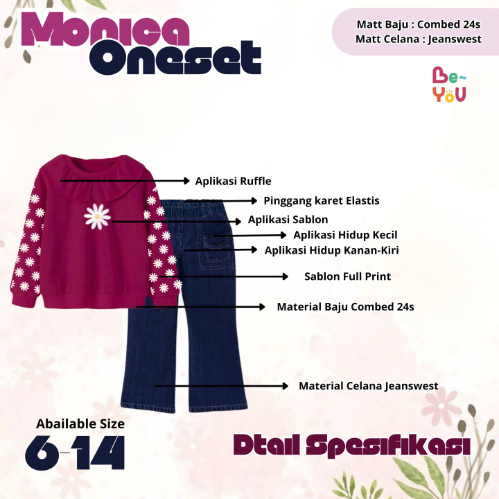 PO MONICA ONESET BY BE YOU