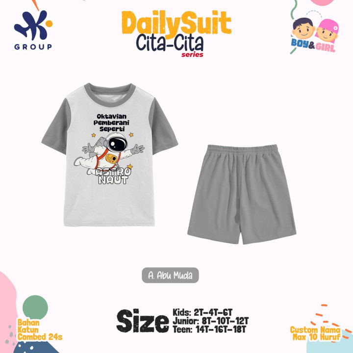 PO DAILY SUIT SET CUSTOM NAMA CITA-CITA SERIES HK GRUP