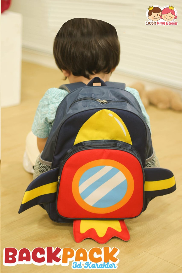PO BACK PACK 3D KARAKTER BY LITTLE KING QUEEN