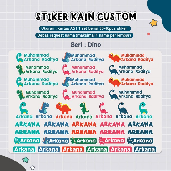 STIKER KAIN CUSTOM NAMA  MGL