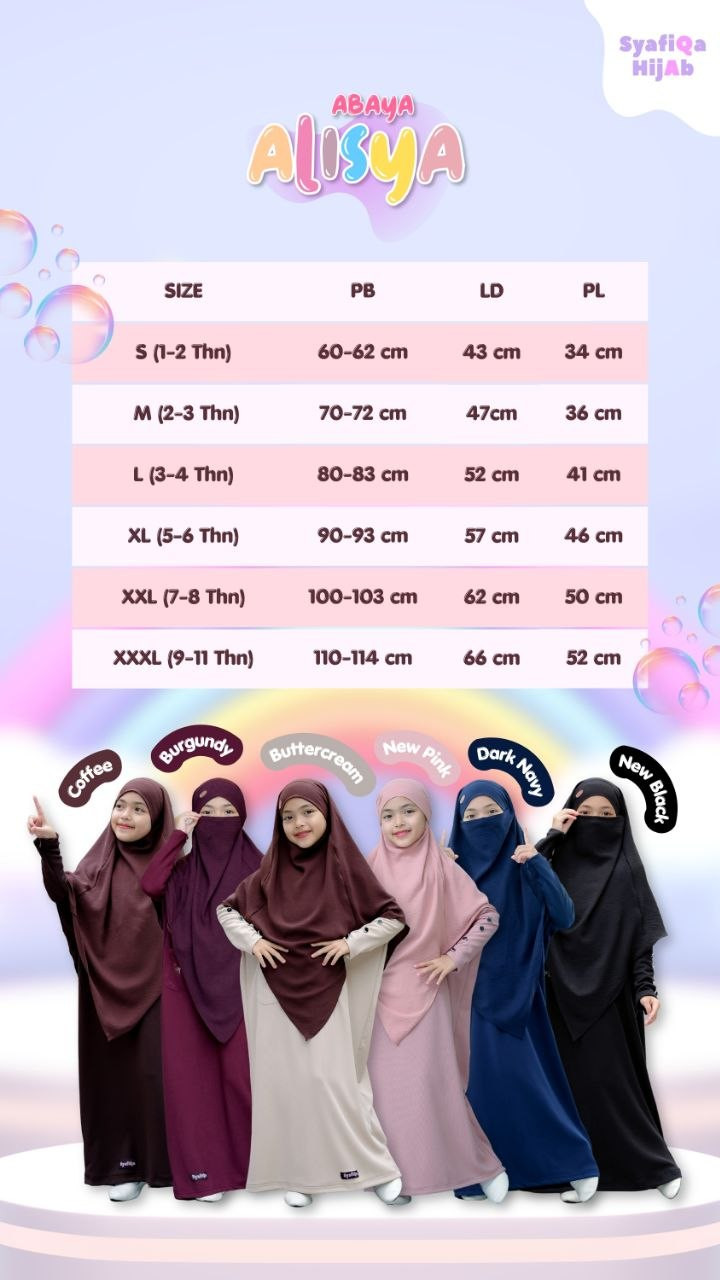 PO ONLY ABAYA ALISYA BATCH 2 BY SYAFIQA
