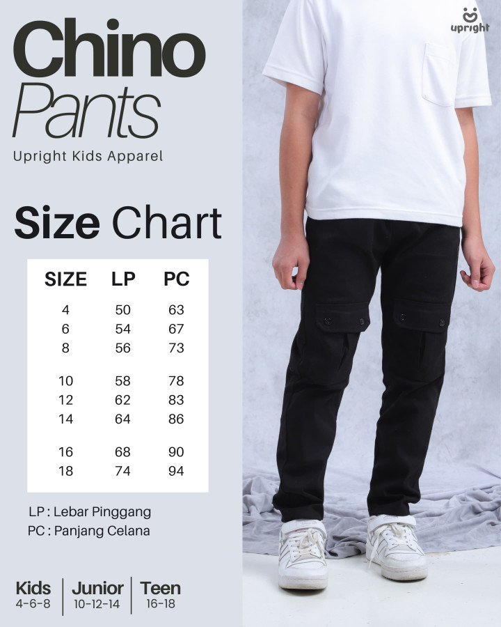 PO CHINO PANTS BY UPRIGHT KIDS 