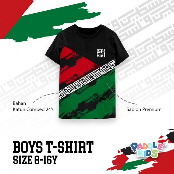 PO BOY TSHIRT SAVE PALESTINE BY PADDLE KIDS