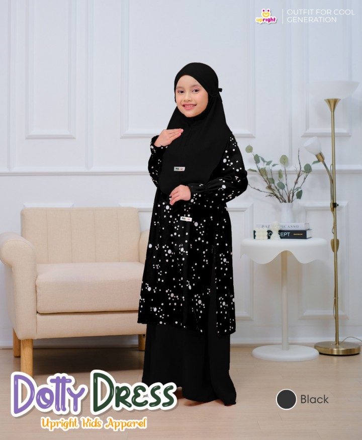 PO DOTTY DRESS BY UPRIGHT KIDS APPAREL