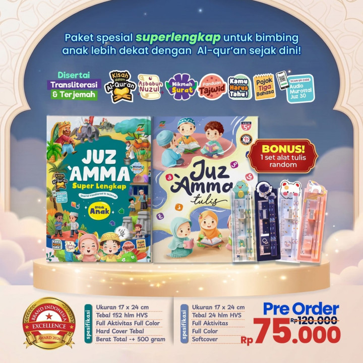 PO PAKET JUZ AMMA SUPER LENGKAP (BONUS ATK)