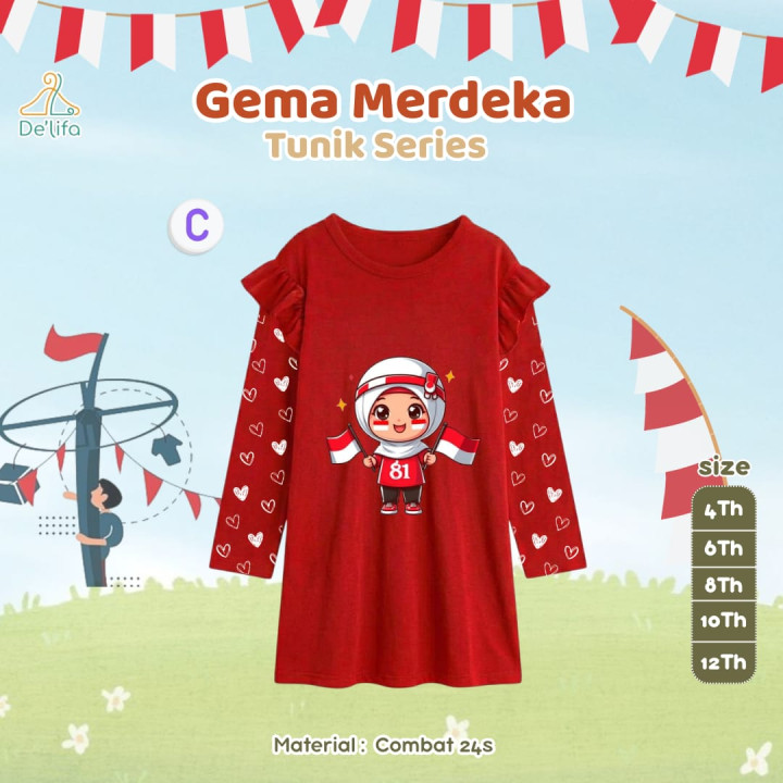 PO GEMA MERDEKA TUNIK SERIES BY DELIFA