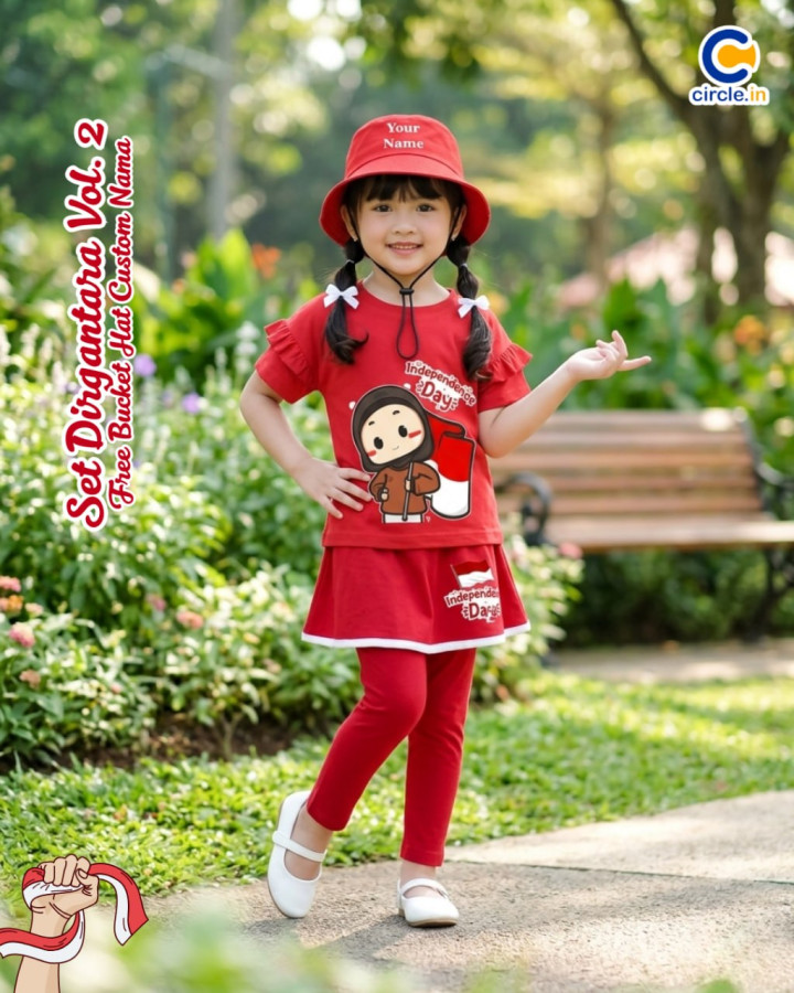 PO SET DIRGANTARA FREE BUCKET HAT CUSTOME NAME VOL 2 BY CIRCLE.IN
