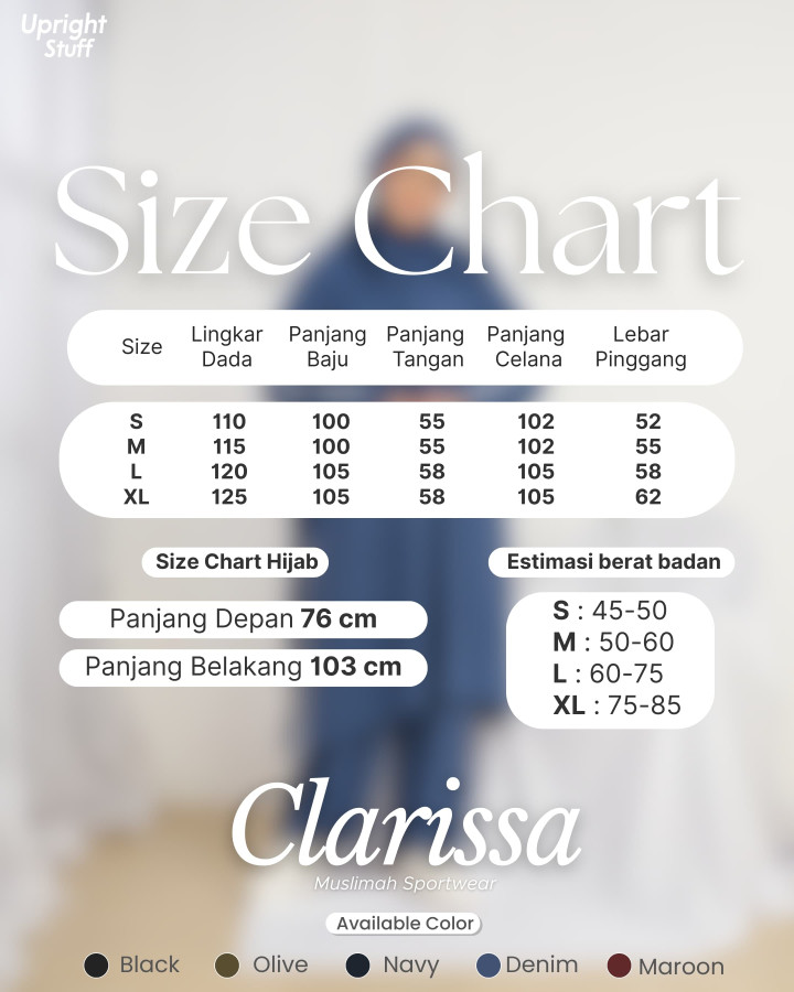 PO CLARISSA SPORTWEAR BY UPRIGHT 