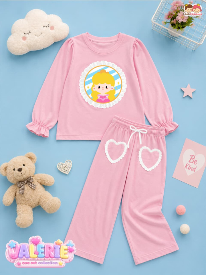 PO SET  VALERIE COLLECTION BY LITTLE KING QUEEN