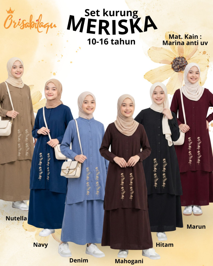PO MERISKA SET KURUNG BY ORISABILAQU