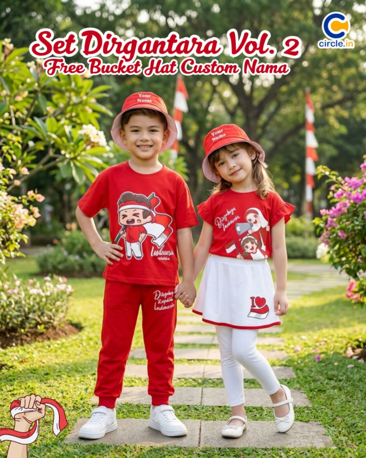 PO SET DIRGANTARA FREE BUCKET HAT CUSTOME NAME VOL 2 BY CIRCLE.IN