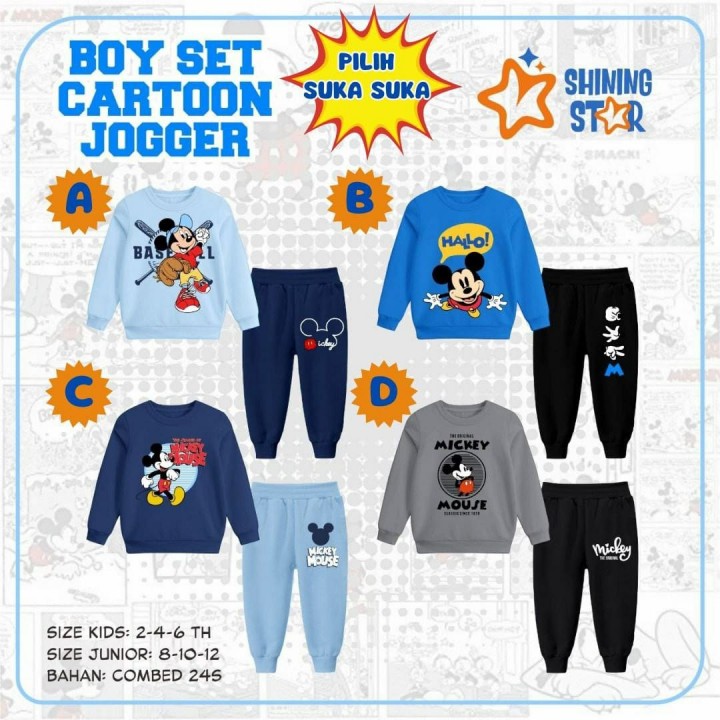 BOY SET CARTOON JOGGER BY SHINING STAR